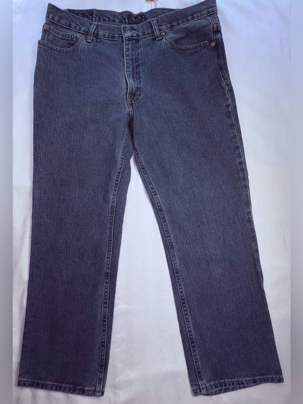 IZOD Jeans Mens 36x29 Blue Straight Leg Denim Pants Classic Fit 100% Cotton